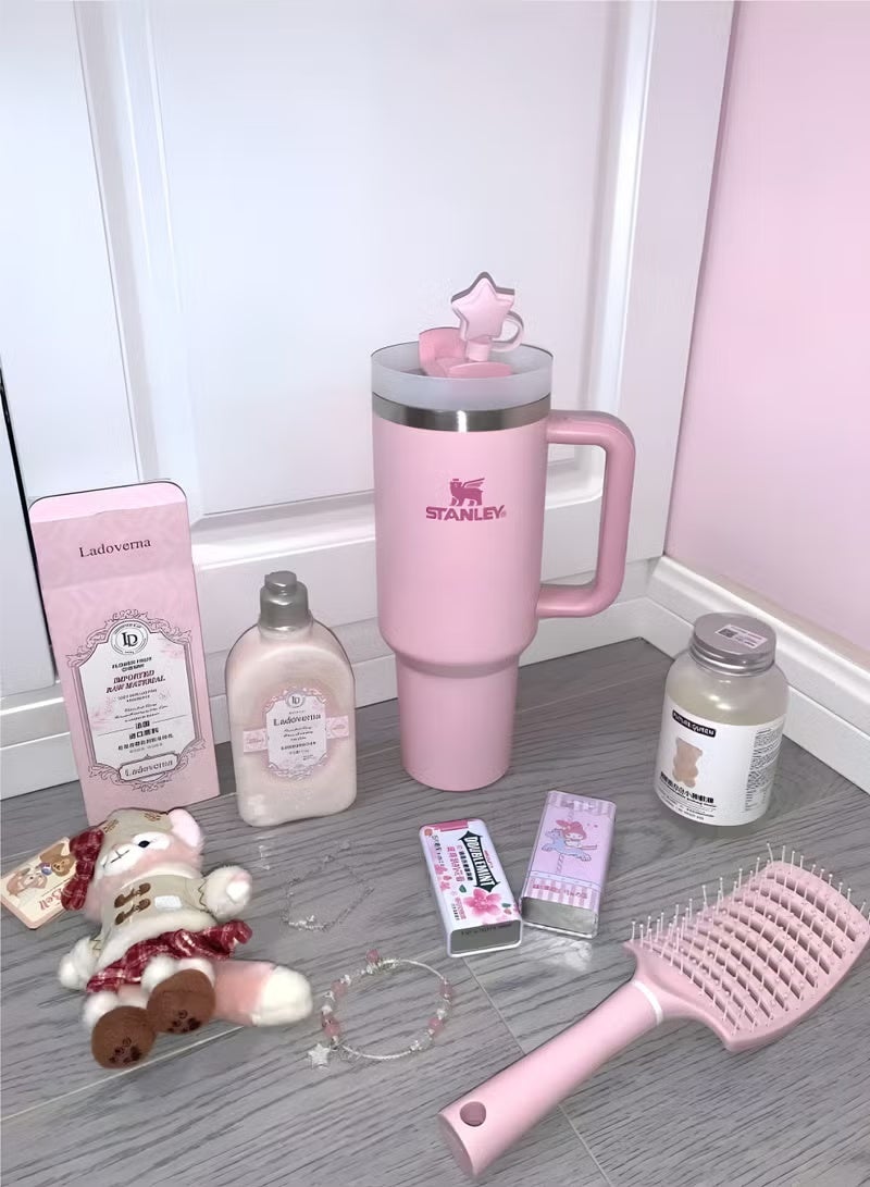 كوب Quencher H2.0 FlowState المصنوع من الفولاذ المقاوم للصدأ والمعزول بالتفريغ مع غطاء وقشة للماء والشاي المثلج أو القهوة والعصائر وغيرها، سعة 40 أونصة - Image 4